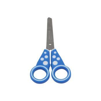 CISEAUX SCOLAIRE 13.5 cm LOVELY CIRCLE ANNEAUX BLEU "TECHNO" REF: 7061