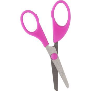 CISEAUX SCOLAIRE 13cm ROSE "TECHNO" REF: 4660