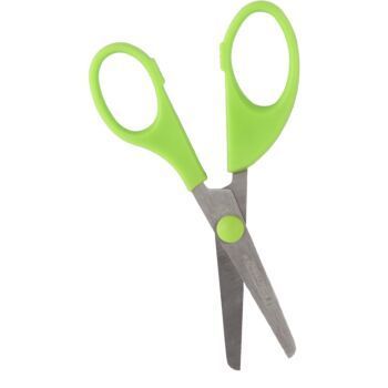 CISEAUX SCOLAIRE 13cm VERT "TECHNO" REF: 4660