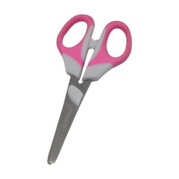 CISEAUX SCOLAIRE 14 cm LIMBER ANNEAUX ROSE "TECHNO" REF: 7065