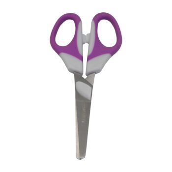 CISEAUX SCOLAIRE 14 cm LIMBER ANNEAUX VIOLET "TECHNO" REF: 7065