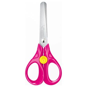 CISEAUX SYMETRIQUE 3D SECURITY 13 CM ROSE "MAPED" REF: 473112