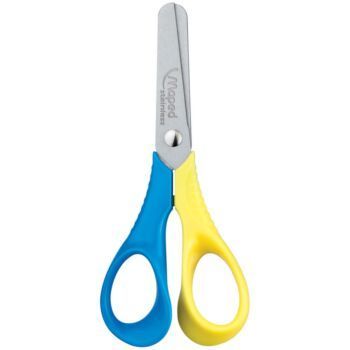 CISEAUX VIVO 12cm BLEU & JAUNE "MAPED" REF: 472012