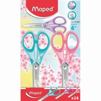 CISEAUX ESSENTIALS SOFT PASTEL 13CM "MAPED" REF: 464413