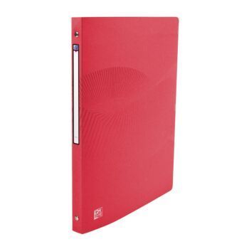 CLASSEUR 04 ANNEAUX OSMOSE A4 DOS 20mm ROND POLYPROPILINE OPAQUE ROUGE "ELBA" REF: 400105146