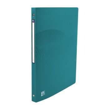 CLASSEUR 04 ANNEAUX OSMOSE A4 DOS 20mm ROND POLYPROPILINE OPAQUE TURQUOISE "ELBA" REF: 400105146