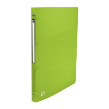CLASSEUR 04 ANNEAUX OSMOSE A4 DOS 20mm ROND POLYPROPILINE TRANSLUSIDE VERT "ELBA" REF: 400105146