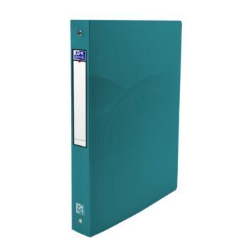 CLASSEUR 04 ANNEAUX OSMOSE A4 DOS 40mm ROND POLYPROPILINE OPAQUE TURQUOISE "ELBA" REF: 400105140