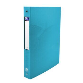 CLASSEUR 04 ANNEAUX OSMOSE A4 DOS 40mm ROND POLYPROPILINE TRANSLUSIDE TURQUOISE "ELBA" REF: 400105140