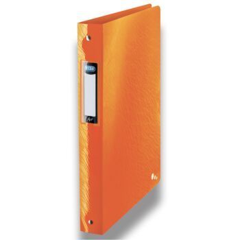 CLASSEUR A 4 ANNEAUX ART A4 DOS 40mm ROND POLYPROPILINE OPAQUE ORANGE "ELBA" REF: 400060100