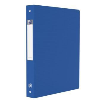 CLASSEUR A 4 ANNEAUX MEMPHIS A4 DOS 40mm POLYPROPILINE OPAQUE BLEU "ELBA" REF: 100201599
