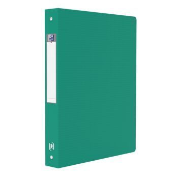 CLASSEUR A 4 ANNEAUX MEMPHIS A4 DOS 40mm POLYPROPILINE OPAQUE VERT "ELBA" REF: 100201599