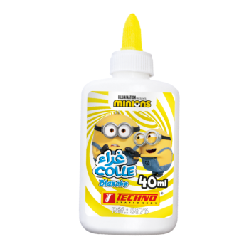 COLLE BLANCHE BOUCHON APPLICATEUR MINIONS 40ml "TECHNO" REF: 5876