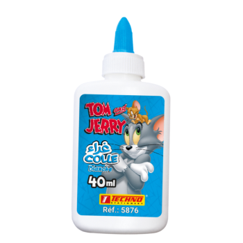 COLLE BLANCHE BOUCHON APPLICATEUR TOM AND JERRY 40ml "TECHNO" REF: 5876