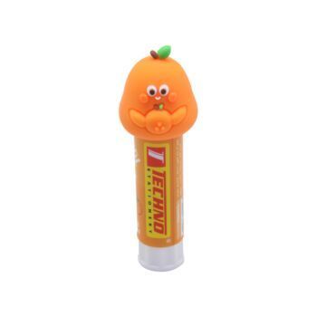 COLLE STICK FANTAISIE 9g SOUS FORME D'UN FRUIT CORPS ORANGE "TECHNO" REF: 7205