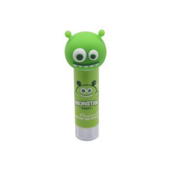 COLLE STICK FANTAISIE 9g SOUS FORME D'UN MONSTRE CORP VERT "TECHNO" REF: 7206