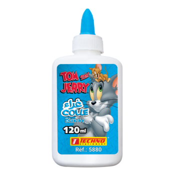 COLLE BLANCHE BOUCHON APPLICATEUR TOM AND JERRY 120ml "TECHNO" REF: 5880