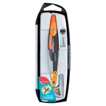 COMPAS MINE COFFRET 03 PCS METAL OPEN ORANGE "MAPED" REF: 536953