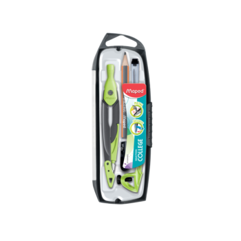 COMPAS OPEN VERSION INTER BOITE DE 5 PCS COULEUR VERT   "MAPED" REF:536955