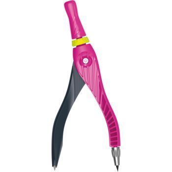 COMPAS PLASTIQUE MINE KID'Z ROSE & NOIR "MAPED" REF: 181511