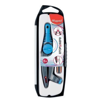 COMPAS STOP AVEC SAFE COFFRET BAGUE BLEU "MAPED" REF: 192611