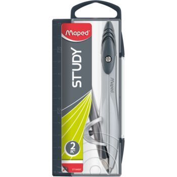 COMPAS STUDY METALLIQUE BAGUE NOIR "MAPED" REF: 119410