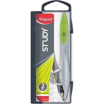 COMPAS STUDY METALLIQUE BAGUE VERT "MAPED" REF: 119410
