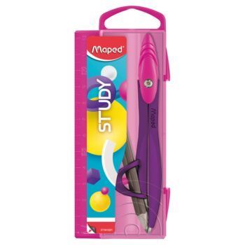 COMPAS STUDY POP BAGUE VIOLET ROSE "MAPED" REF: 194102