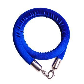 CORDE BLEUE POUR PIQUET EMBOUT ARGENTE TECHNO REF: 1453
