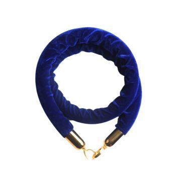 CORDE BLEUE POUR PIQUET EMBOUT DORE TECHNO REF: 1454