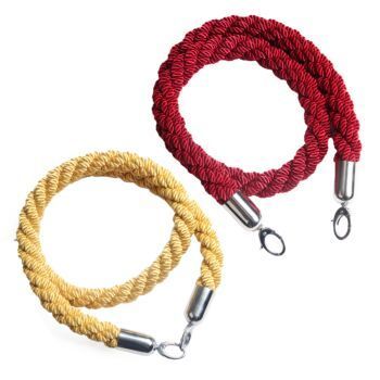 CORDE TORSADEE POUR PIQUET EMBOUT ARGENTE TECHNO