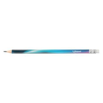 CRAYON NOIR EMBOUT GOMME (HB) NIGHTFALL BLEU "MAPED" REF: 851813