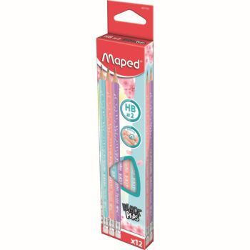 CRAYON GRAPHITE PASTEL EMBOUT GOMME HB "MAPED" REF: 851730