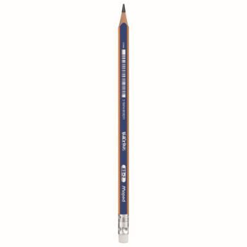 CRAYON NOIR BLACK'PEPS NAVY HB EMBOUT GOMME BTE DE 12 PCS