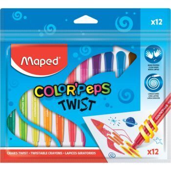 CRAYONS CIRE COLOR'PEPS TWIST "MAPED"