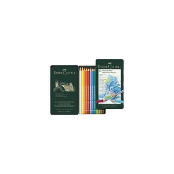 CRAYONS COULEUR ALBRECHT DÜRER BOITE METALLIQUE DE 12 "FABER CASTELL" REF: 117512