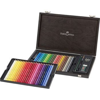 CRAYONS COULEUR ALBRECHT DÜRER COFFRET EN BOIS DE 48 "FABER CASTELL" REF: 117506