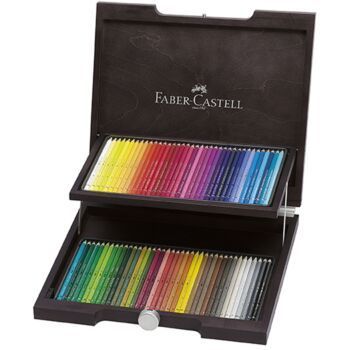 CRAYONS COULEUR ALBRECHT DÜRER COFFRET EN BOIS DE 72 "FABER CASTELL" REF: 117572