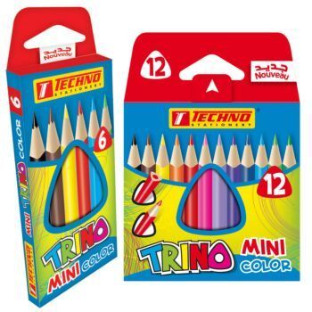 CRAYONS DE COULEURS TRINO MINI "TECHNO"