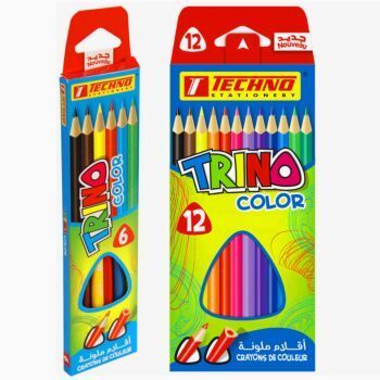 CRAYONS COULEURS TRINO LONG "TECHNO"