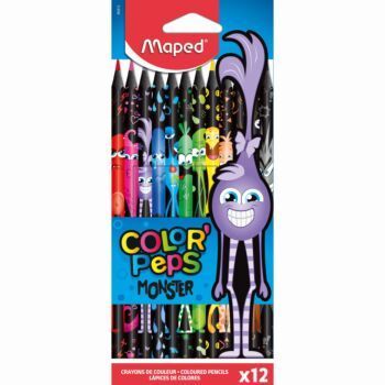 CRAYONS DE COULEUR COLOR'PEPS MONSTER X12