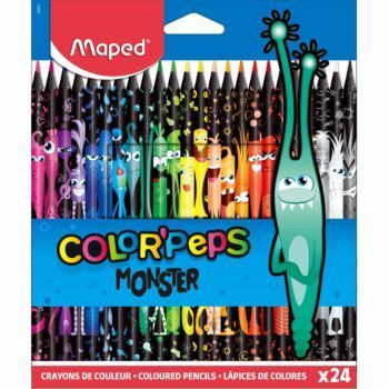 CRAYONS DE COULEUR COLOR'PEPS MONSTER X24