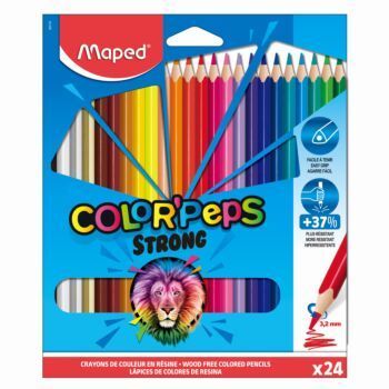 CRAYONS DE COULEUR COLOR'PEPS STRONG X24 "MAPED" REF: 862724