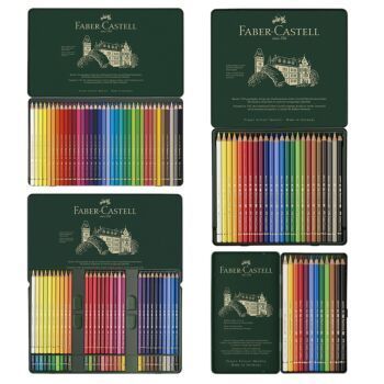 CRAYONS DE COULEUR POLYCHROMOS BOITE METALLIQUE "FABER CASTELL"