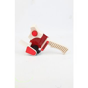 DEVIDOIR RUBAN ADHESIF D&#039;EMBALLAGE ROUGE ET BEIGE "TECHNO" REF: 6203