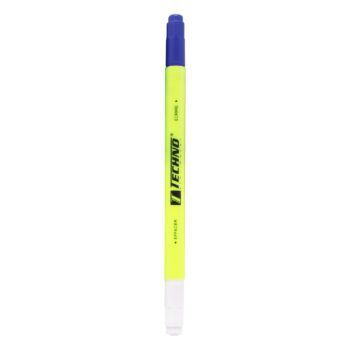 EFFACEUR D'ENCRE A PLUME AVEC REECRIVEUR CORPS JAUNE "TECHNO" REF: 1471