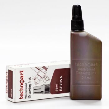 ENCRE A DESSIN ETANCHE 25ml MARRON "ISOMARS" REF: NK100-BR