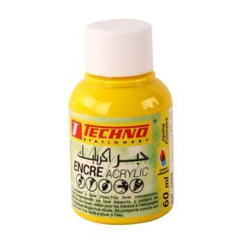 ENCRE ACRYLIC 60ml JAUNE PRIMAIRE "TECHNO" REF: 5600