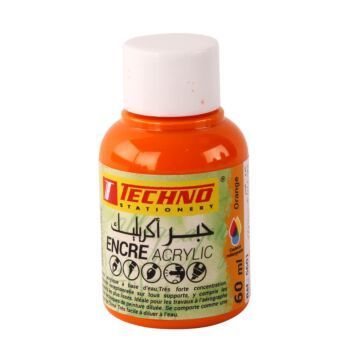 ENCRE ACRYLIC 60ml ORANGE "TECHNO" REF: 5601