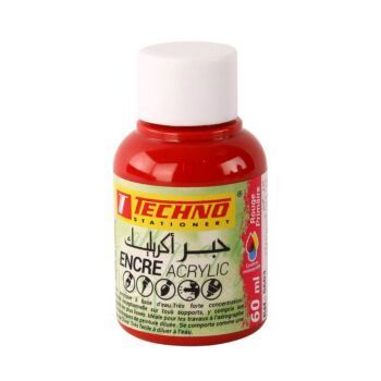 ENCRE ACRYLIC 60ml ROUGE PRIMAIRE "TECHNO" REF: 5603